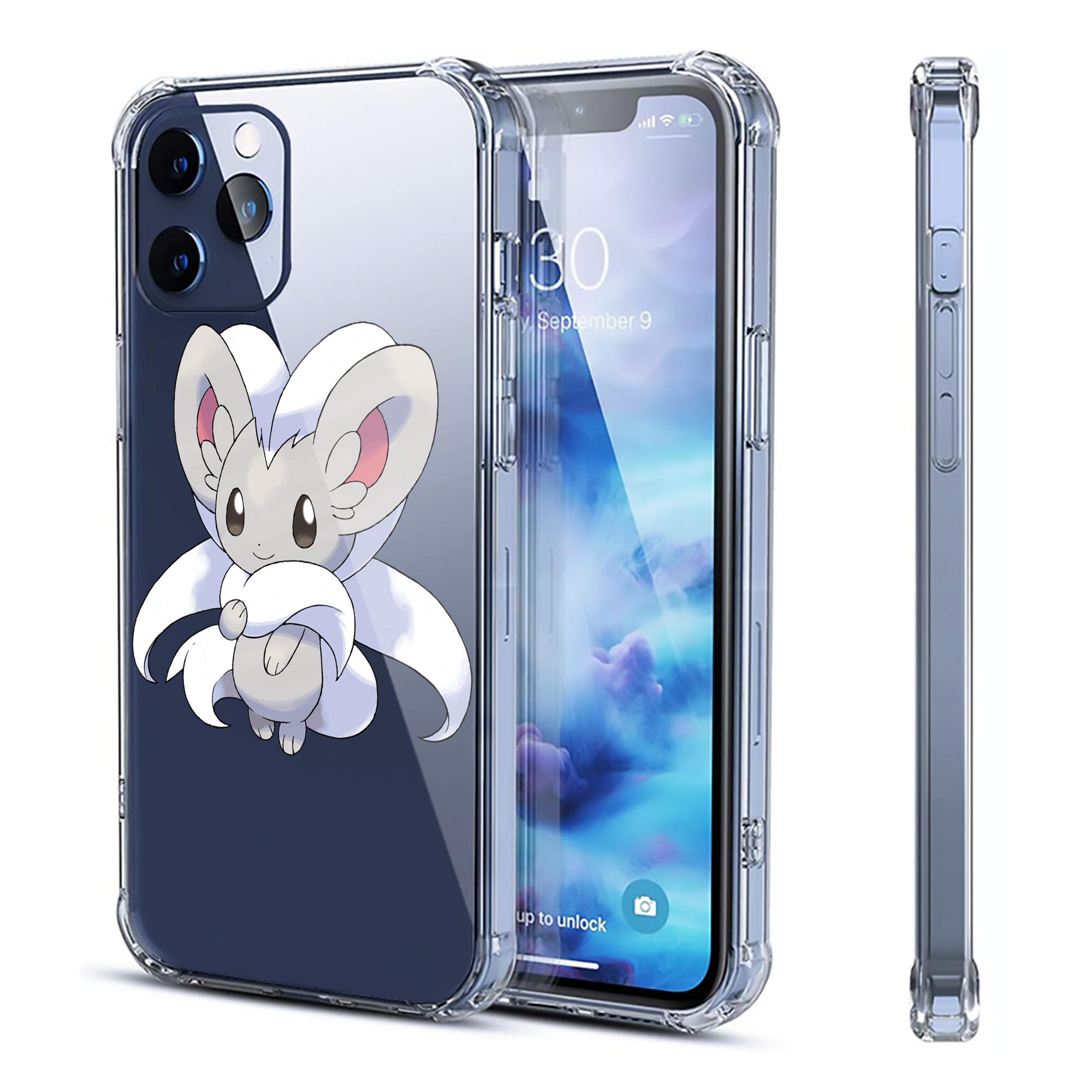 （画像用） ポケットモンスター Pokémon 【iPhone 12シリーズ対応】透明スマホケース（クリアソフトケース）